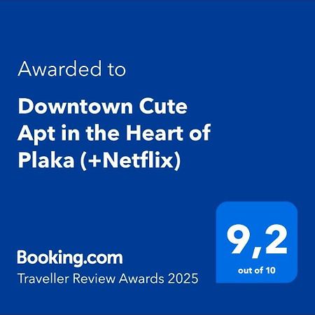 Downtown Cute Apt In The Heart Of Plaka Atene Esterno foto